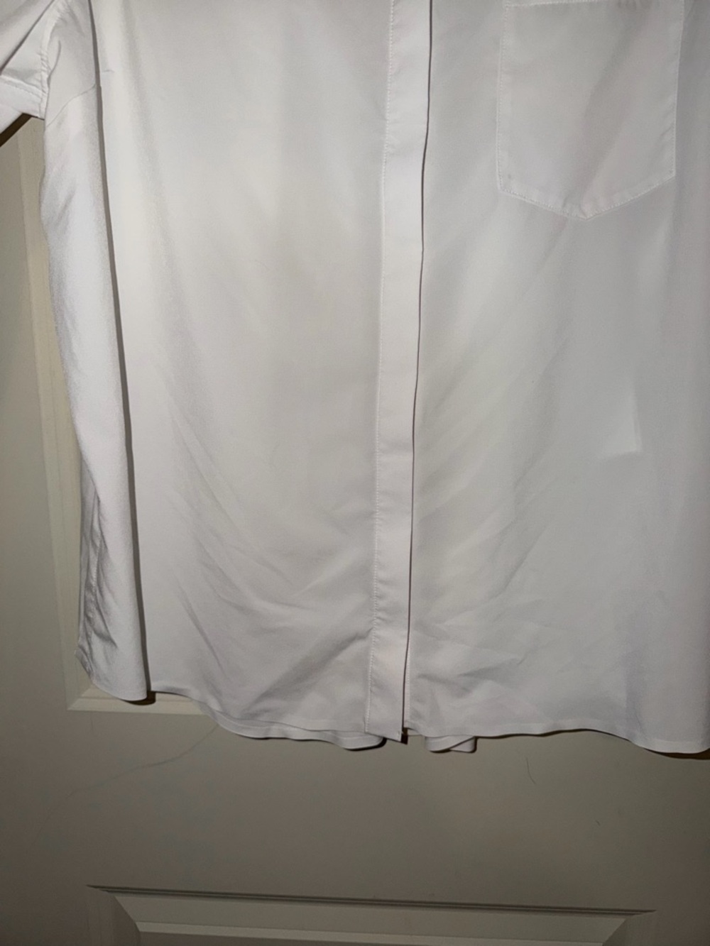 Athleta Women's White Long-Sleeve Button-Front Shirt XL - Picture 7 of 12